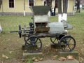 Ancient wine making equipment in compound of Elenov Winery