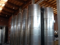Stainless steel tanks at Dalvina Winery