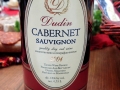 Bottle of Cabernet Sauvignon at wine tasting room in Dudin Winery