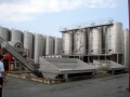 Stainless steel tanks at Ezimit Winery