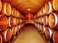 Wine barrel storage at Imako Winery