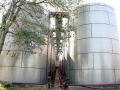 Stainless steel tanks at the Povardarie Winery