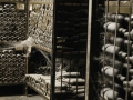 Wine aging in bottles at the Tikves Winery