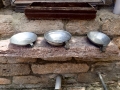 Metal cups for the water fountain at the Kichevski (Krninski) Monastery in Kichevo