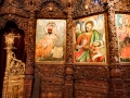 Hand wood-carved iconostasis in Sv Spas Skopje