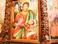 Hand wood-carved iconostasis in Sv Spas Skopje