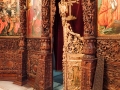 Hand wood-carved iconostasis in Sv Spas Skopje