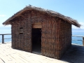 Homes on the Pile Dwelling Settlement at the Bay of the Bones at Plocha Mikov Grad on Lake Ohrid