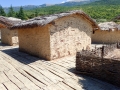 Homes on the Pile Dwelling Settlement at the Bay of the Bones at Plocha Mikov Grad on Lake Ohrid