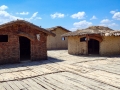 Homes on the Pile Dwelling Settlement at the Bay of the Bones at Plocha Mikov Grad on Lake Ohrid