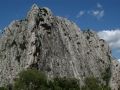 Rock cliff in Demir Kapija Canyon