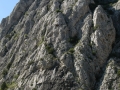 Vardar river cutting through the rock cliffs in Demir Kapija canyon