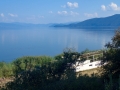 A view of Lake Prespa from the Western Shore