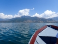 Views while boating on Lake Prespa