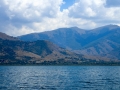 Views while boating on Lake Prespa