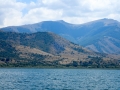 Views while boating on Lake Prespa