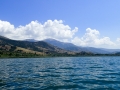 Views while boating on Lake Prespa