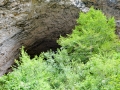 An exterior shot of the Peshna Cave An exterior shot of the Peshna Cave