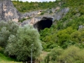 An exterior shot of the Peshna Cave An exterior shot of the Peshna Cave