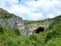 An exterior shot of the Peshna Cave An exterior shot of the Peshna Cave