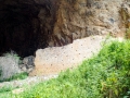 An exterior shot of the Peshna Cave