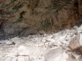 An interior shot of the Peshna Cave