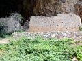 Medieval fortress at the opening of Peshna Cave Medieval fortress at the opening of Peshna Cave
