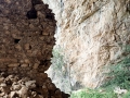 Medieval fortress at the opening of Peshna Cave