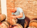 Barrel tasting at the Bovin Winery with Aleksandar Bogevski