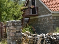 Stone architecture in the mountain village of Galichnik