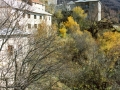 Stone architecture in the mountain village of Galichnik