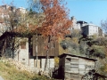 Stone architecture in the mountain village of Galichnik